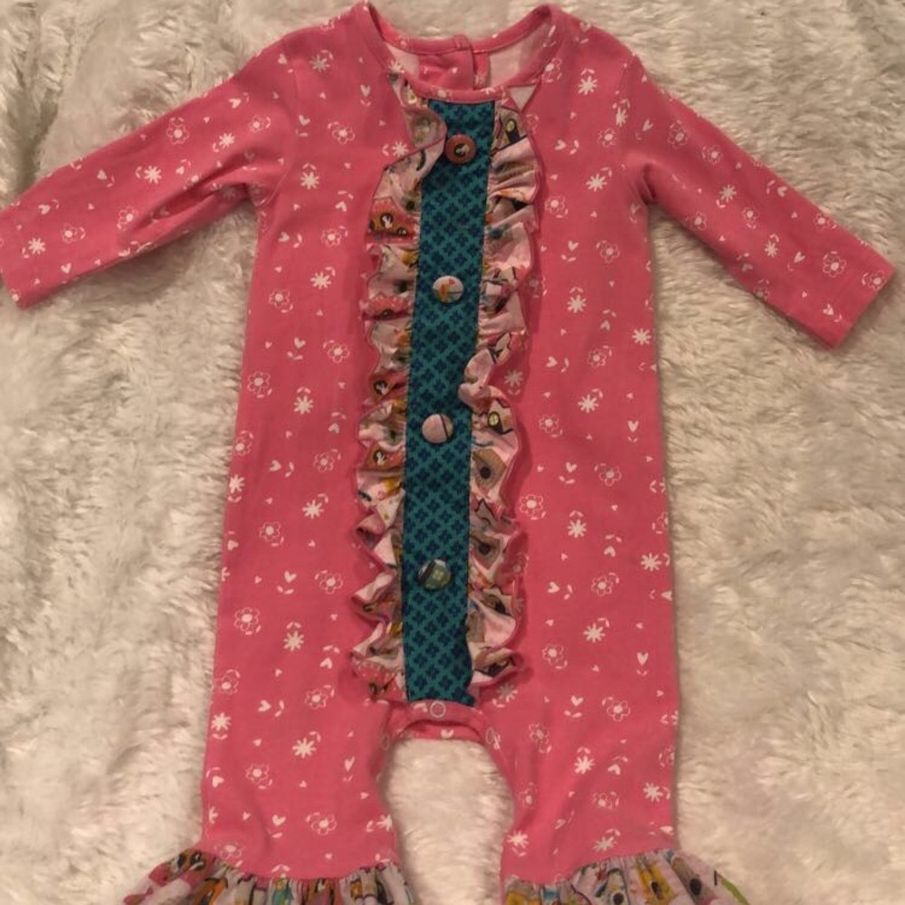 Ricrac & Ruffles 12 month Romper